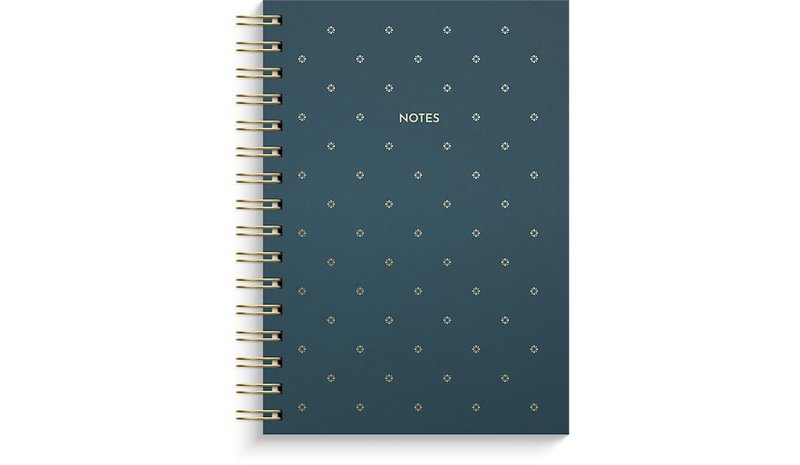 Notebook Dotted A5 Flowery Burde – kuva 1/2
