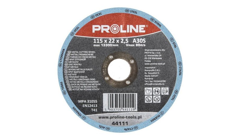 Hiomalaikka metallille Proline 230x6,0 mm