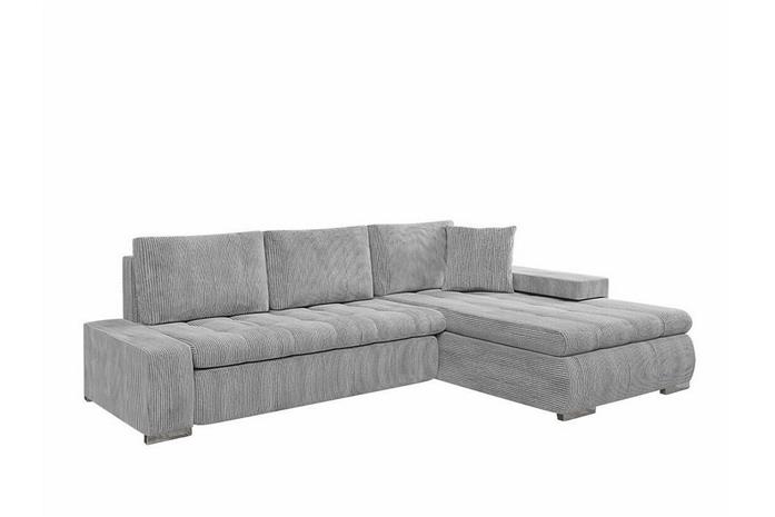 Cerys 3-sits Hörnbäddsoffa Light grey/Dark grey -