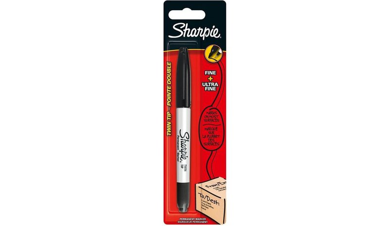 Sharpie Twin Tip pysyvä tussi, musta – kuva 1/1