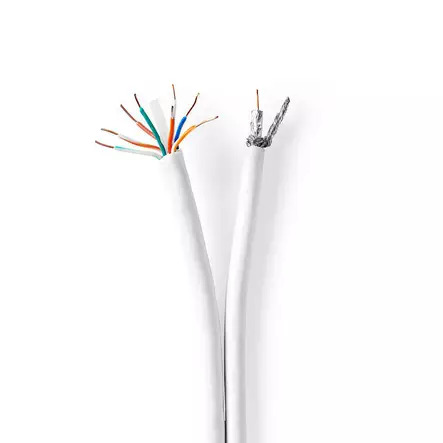 Nedis Coax / CAT6 Combination Cable - bulk aerial/network cable - 10 m