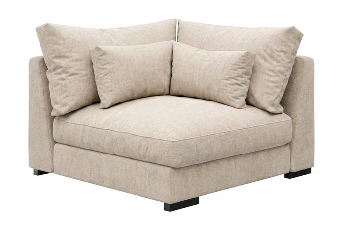 Dubai-kulmamoduuli kankaalla extra syvä - Beige