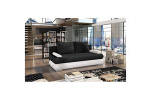 Sohva Eltap Milo 213x95x90 cm - Soft 11, Soft 17, Musta, Valkoinen