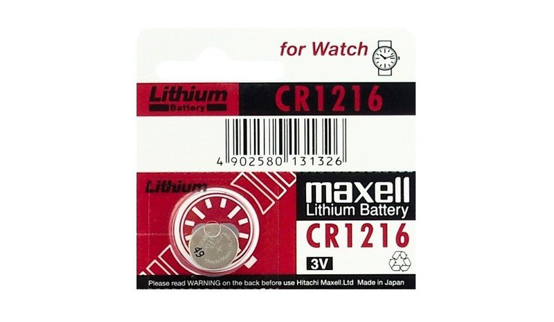 Maxell CR1216 paristo, 1 kpl – kuva 1/1