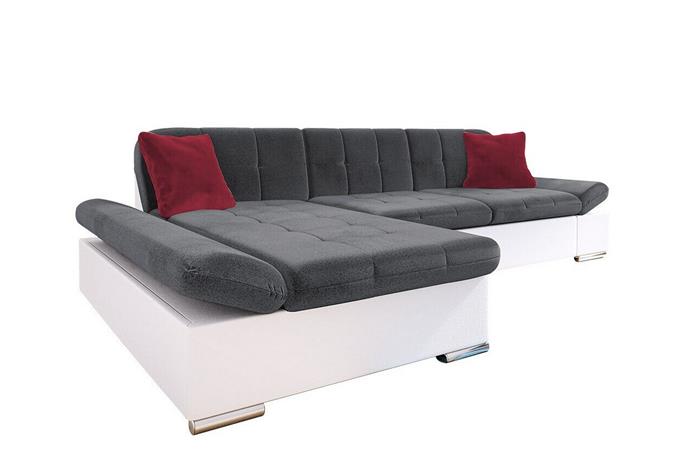 Kintore 3-sits Hörnsoffa White/Grey -
