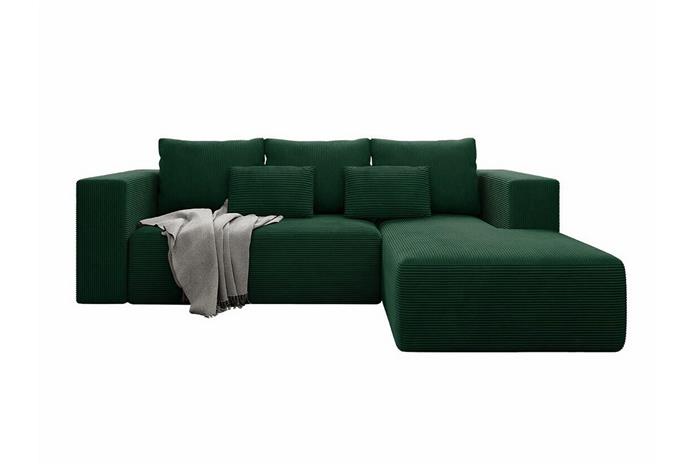 Listowel 3-sits Hörnbäddsoffa Green -