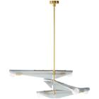 Tala Sycamore 3 Ceiling Lamp Brass / Dawn Grey - Riippuvalaisimet Messinki - SYCM-3TIER-CDL-DG-01-EU