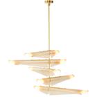 Tala Sycamore 5 Ceiling Lamp Brass / Dusk Pink - Riippuvalaisimet Messinki - SYCM-5TIER-CDL-DP-01-EU