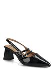 Bianco Biamaralyn Mary Jane Slingback Faux Leather - Black - 41