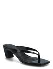 Bianco Biaspice Toe Post Faux Leather - Black - 41