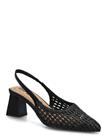 Bianco Biamaralyn Slingback Weaved Faux Leather - Black - 41