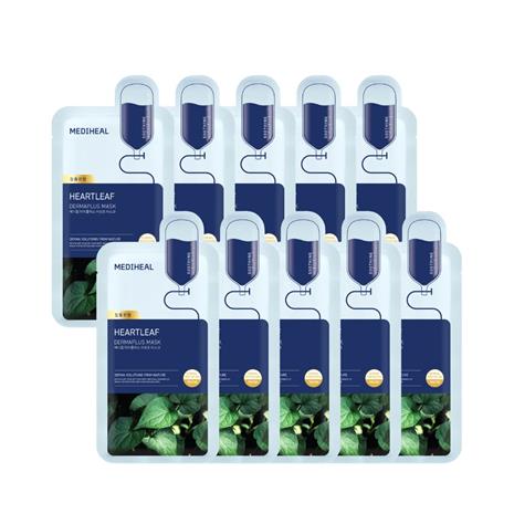 Mediheal - Dermaplus Heartleaf Mask - 10 pcs. – kuva 1/2