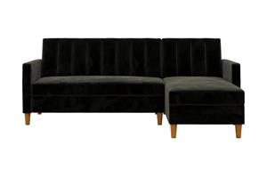 3:n ist Divaanivuodesohva Celine Sametti/Musta - Dorel Home