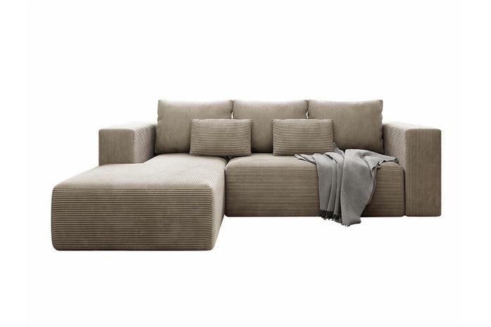 Listowel 3-sits Hörnbäddsoffa beige -