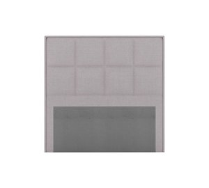 Sängynpääty Choice 160 cm Ruudullinen - Vaaleanharmaa