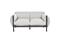2-sitssoffa Beliani Esperia Grey, Black - – kuva 1
