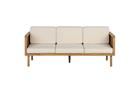 3-sitssoffa Beliani Baratti Light wood\\Beige -