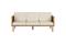 3-sitssoffa Beliani Baratti Light wood\\Beige - – kuva 1