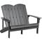 Puutarhapenkki Adirondack 125 cm - Harmaa – kuva 1