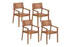 Matstol Beliani Agello set om 4 Light wood -