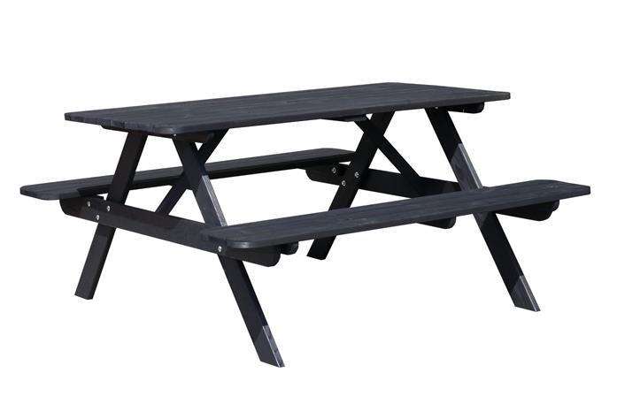 Piknikpöytä Nancie 158 cm - Kahvimusta – kuva 1/1