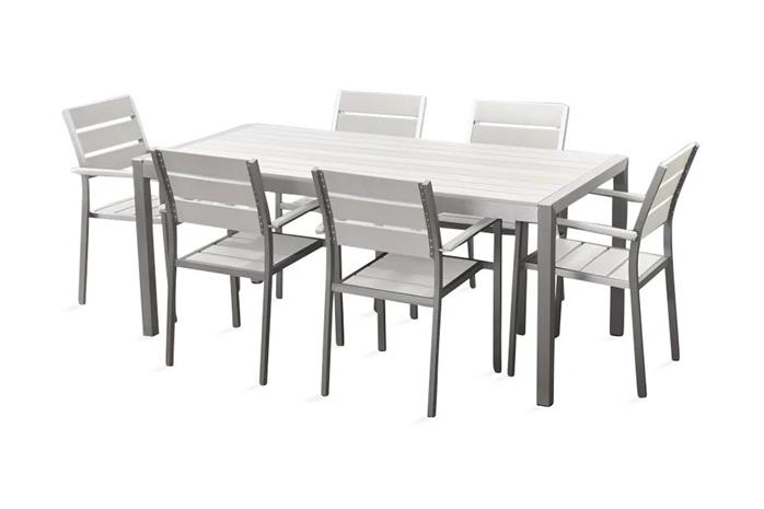 Puutarhakaluste Pöytä + 6 tuolia Vernio - – kuva 3/3
