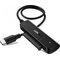 HDD SSD 2.5'' SATA III - USB-C Adapteri, musta – kuva 1