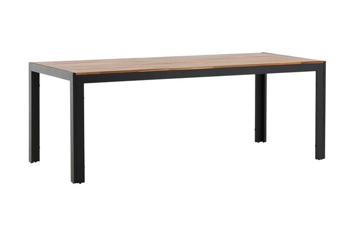 Ruokapöytä Bois 200 cm Musta/Ruskea - Venture Home