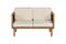 2-sitssoffa Beliani Baratti Light wood\\Beige - – kuva 1