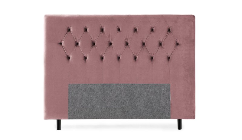 Sängynpääty Torsö 160 cm Sametti - Roosa