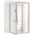 Suihkukaappi Rea Rapid Slide Brush Gold Harjattu Kulta 100x100