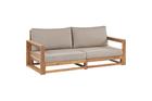 2-sitssoffa Beliani Timor Ljus trä/grått/beige, Ja Light wood\\Grey\\Beige -