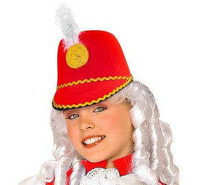 PUNAINEN MAJORETTIHATTU huopaa