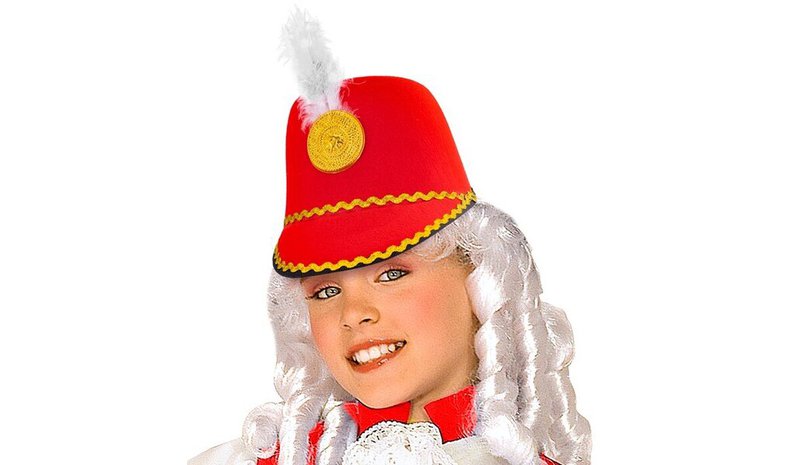 PUNAINEN MAJORETTIHATTU huopaa