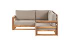 Hörnsoffa Beliani Timor Ljus trä/grått/beige, Ja Light wood\\Grey\\Beige -