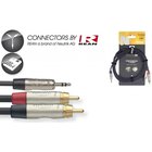 Stagg REAN 3,5 mm liitin AUX TRS - 2 x RCA, 6 m