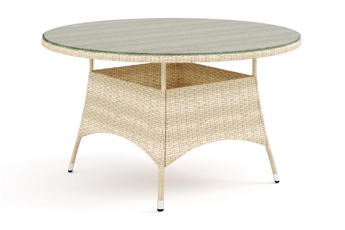 Thor-pöytä ulkokäyttöön pyöreä 140 cm - Beige – kuva 1/1