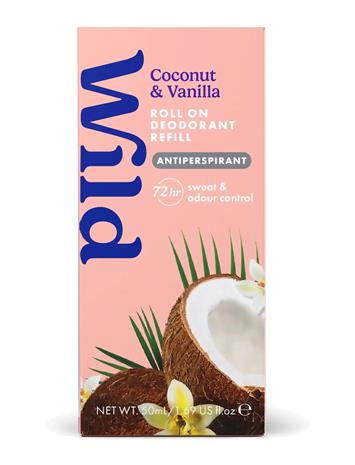 Wild Deo Roll On Refill Coconut Vanilla 50 ml