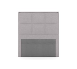 Sängynpääty Choice 120 cm Ruudullinen - Vaaleanharmaa