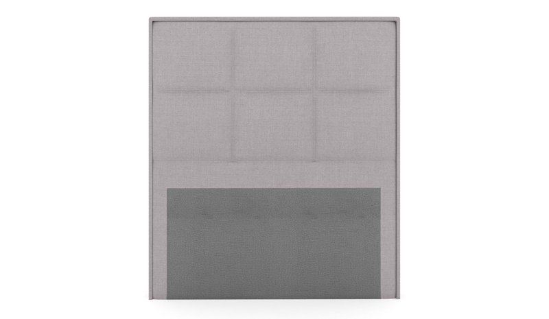 Sängynpääty Choice 120 cm Ruudullinen - Vaaleanharmaa