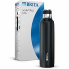 BRITA isothermipullo - Yhteensopiva SodaTRIO - Kapasiteetti 0,65L - Ruostumaton teräs - Musta