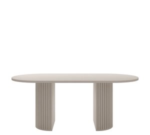 Calvion Ovaali ruokapöytä 185 cm - beige