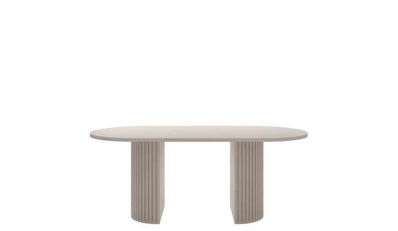 Calvion Ovaali ruokapöytä 185 cm - beige