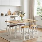 VidaXL Korkea Baari Jakkara EKAI 2 pcs valkoinen 40 x 29 x 63 cm