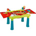 Lasten leikkipöytä Creative Fun Table, turkoosi/punainen