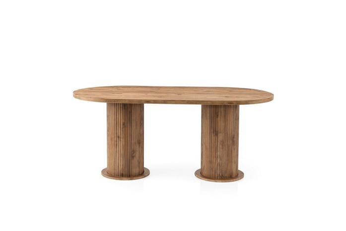 Babilas Ruokapöytä 180 cm Soikea - Pähkinä