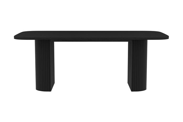 Ruokapöytä Kopparbo 200 cm - Musta