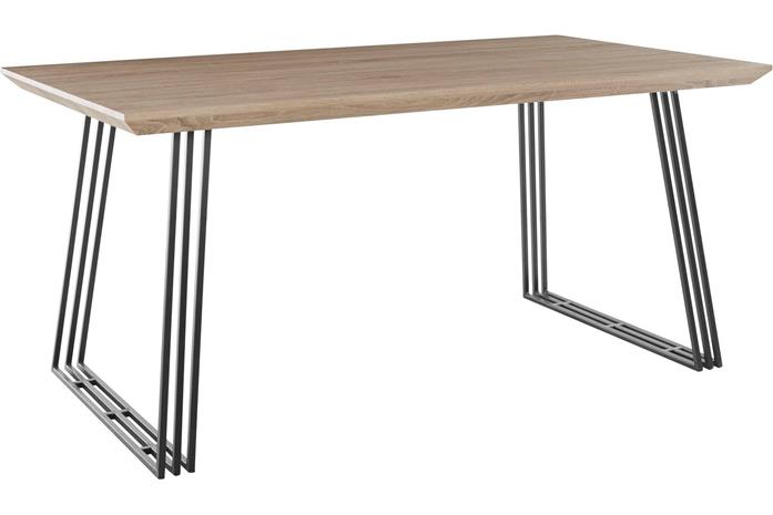 Ruokapöytä Elgebo 160 cm - Luonnonväri/Musta