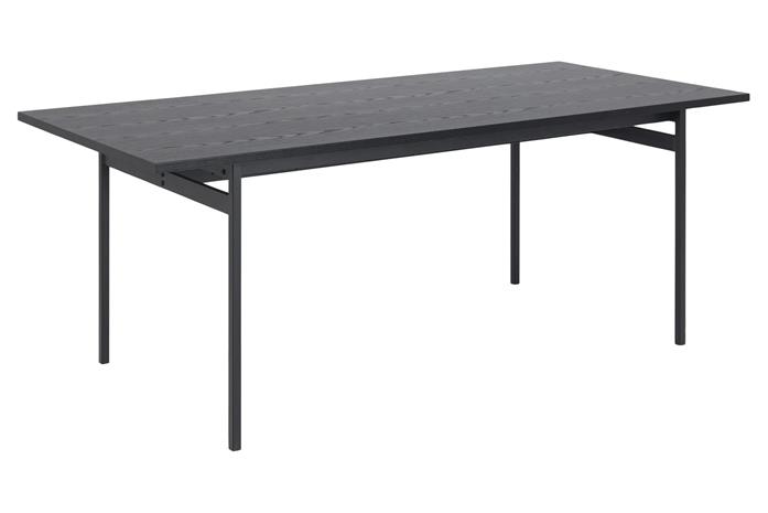 Ruokapöytä Ricketts 200x90 cm - Musta