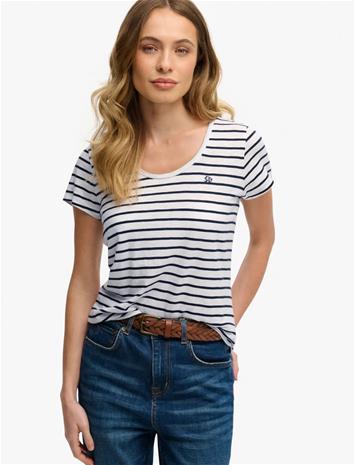 Superdry Studios Scoop Neck Tee - White - 16
